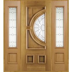 Empress Oak Front Door with Sidelight/s